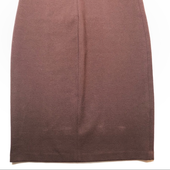 Vince Brown V-neck Sleeveless Sheath Dress 6 - Picture 5 of 8